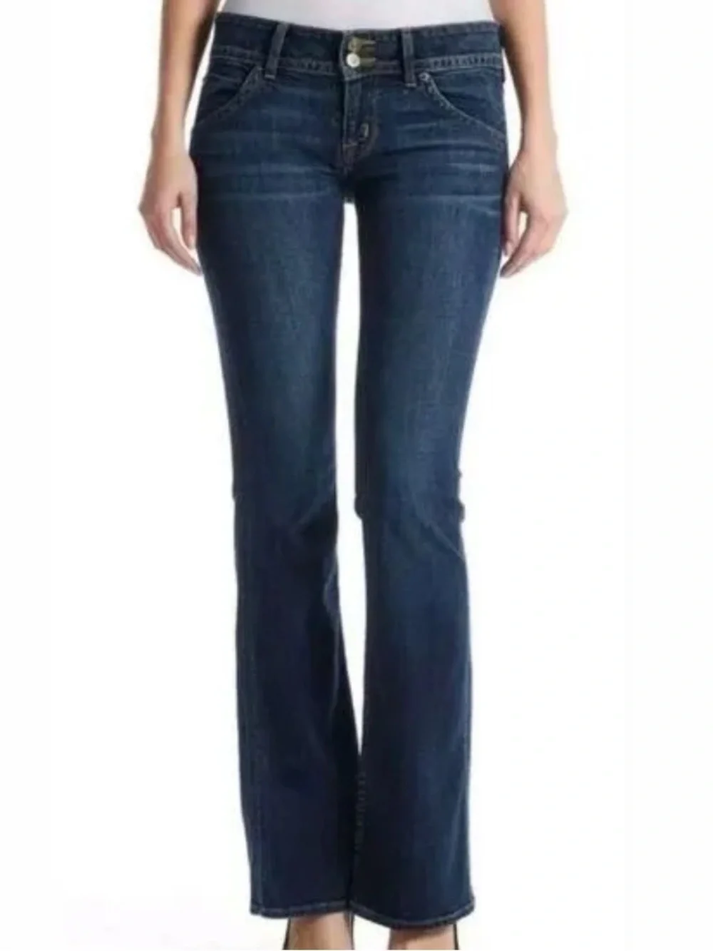 Hudson | Signature Bootcut Denim Jeans Indigo Wide Leg Flare 19 Inch Leg Opening